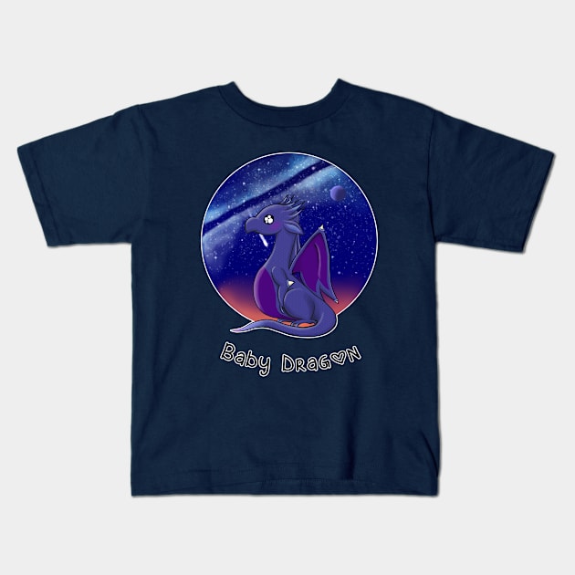 Galaxy Baby Dragon 2 Kids T-Shirt by TreatYourLittle